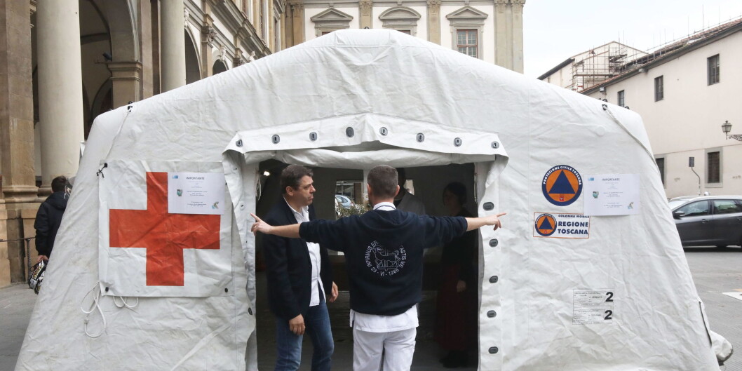 Den norske studenten skal være lagt inn på dette sykehsuet i Firenze i Italia. Foto: EPA/CLAUDIO GIOVANNINI Den norske studenten skal være lagt inn på dette sykehsuet i Firenze i Italia. Foto: EPA/CLAUDIO GIOVANNINI
