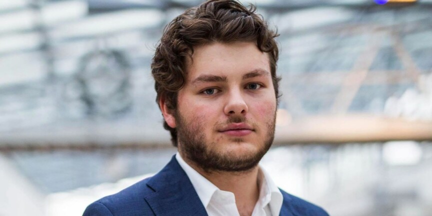 Leder for BI Studentorganisasjon, Jonas Økland, stiller til valg. Foto: SBIO