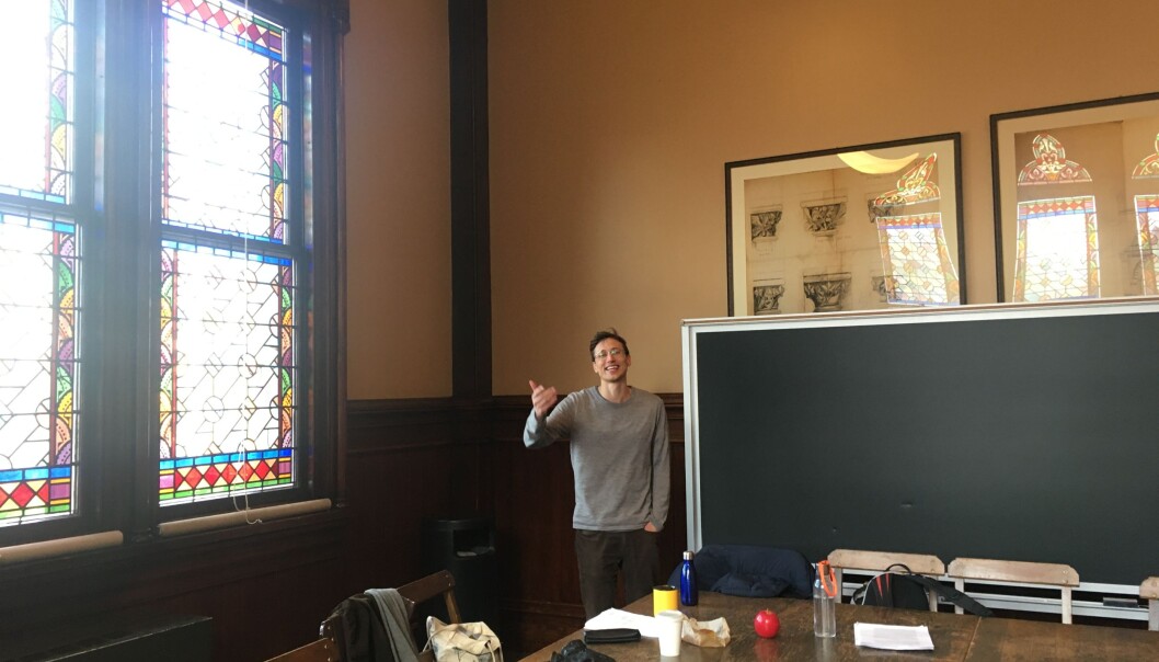 Et av Aksel Braanen Sterris egne bilder fra Harvard. Et av Aksel Braanen Sterris egne bilder fra Harvard.
