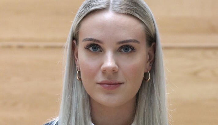 Student Ida Andersen (23). Student Ida Andersen (23).