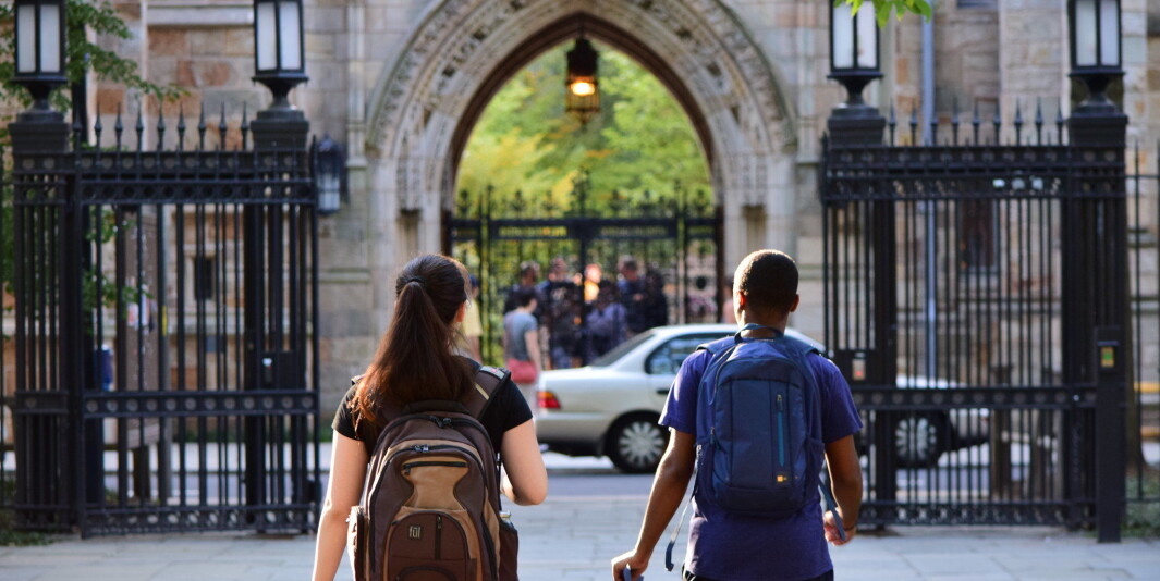 Her ved Yale University startet studentbevegelsen for «universal pass». Her ved Yale University startet studentbevegelsen for «universal pass».