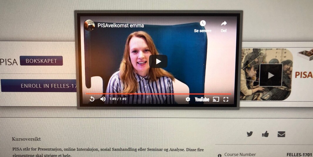 Når nødmeldingen om stengte campus og alternativ undervisning kom fra sentralt hold, var det nettopp Mediasite som ble anbefalt. Det står fortsatt.
Det synes vi er underlig, skriver innleggsforfatterne. Skjermdump. Når nødmeldingen om stengte campus og alternativ undervisning kom fra sentralt hold, var det nettopp Mediasite som ble anbefalt. Det står fortsatt.
Det synes vi er underlig, skriver innleggsforfatterne. Skjermdump.