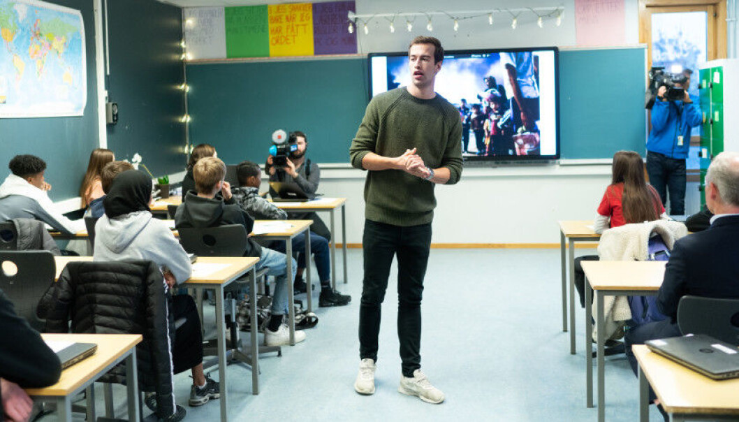 Lektorutdanningene for trinnene 8-13 sliter med at studentene ikke fullfører. Skolen går glipp av gode lærere, mener Nokut. Her har 15-åringer på Jordal skole besøk av daværende kunnskapsminister Jan Tore Sanner,. i forbindelse med at Pisa-resultatene ble presentert. Lektorutdanningene for trinnene 8-13 sliter med at studentene ikke fullfører. Skolen går glipp av gode lærere, mener Nokut. Her har 15-åringer på Jordal skole besøk av daværende kunnskapsminister Jan Tore Sanner,. i forbindelse med at Pisa-resultatene ble presentert.