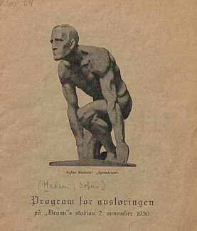 Program fra 1930. UBBHF Mag R box 69 Program fra 1930. UBBHF Mag R box 69