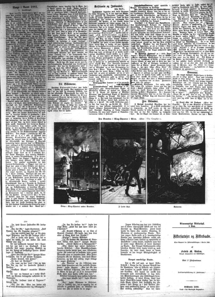 Siste installasjon av Greven av Monte Cristo i Folkebladet 1. januar 1882, før det abrupt går over til å handle om fiskefartøyer og fiskebåter... Fra NBs mikrofilmsamlingen. Siste installasjon av Greven av Monte Cristo i Folkebladet 1. januar 1882, før det abrupt går over til å handle om fiskefartøyer og fiskebåter... Fra NBs mikrofilmsamlingen.