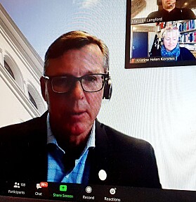 UiB-rektor Dag Rune Olsen deltok på torsdagens lunsjmøte. UiB-rektor Dag Rune Olsen deltok på torsdagens lunsjmøte.
