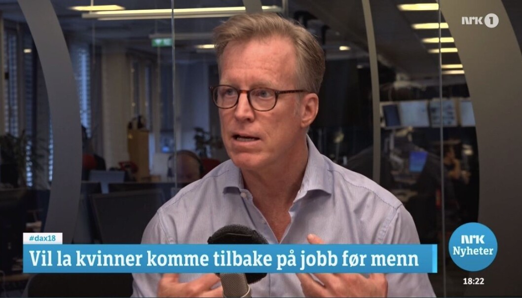 OsloMet-rektor Curt Rice møtte motstand mot kvotering av kvinner tilbake til kontoret fra Høyres Heidi Nordby Lunde i Dagsnytt18 onsdag kveld. OsloMet-rektor Curt Rice møtte motstand mot kvotering av kvinner tilbake til kontoret fra Høyres Heidi Nordby Lunde i Dagsnytt18 onsdag kveld.