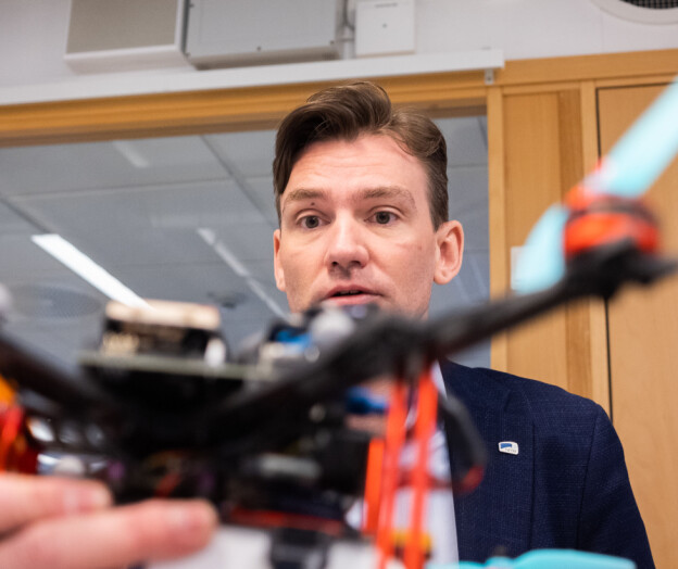 Testet droneprosjekt med statsrådsbesøk ringside