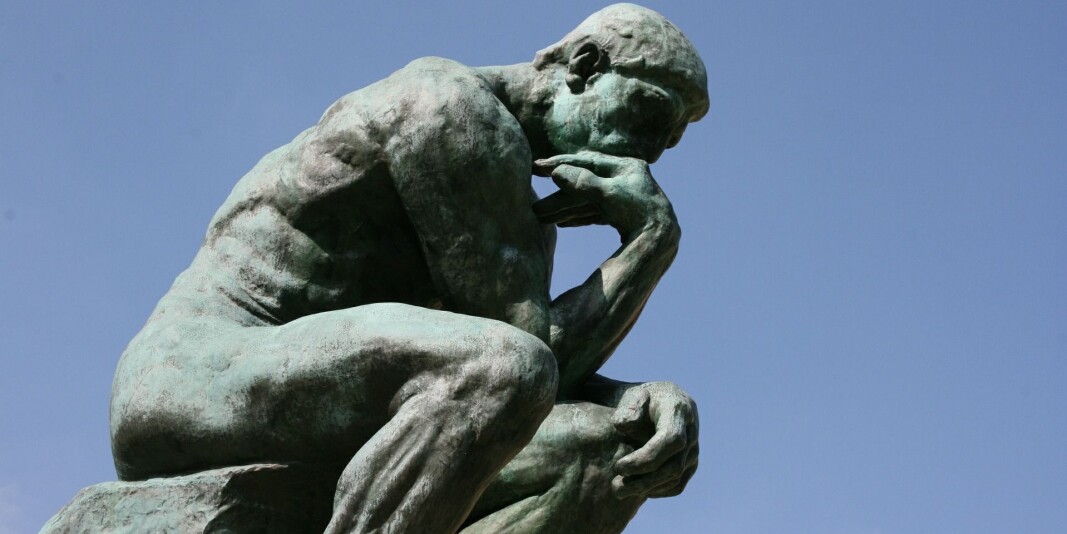 Illustrasjonsfoto av Tenkeren av Rodin. Illustrasjonsfoto av Tenkeren av Rodin.