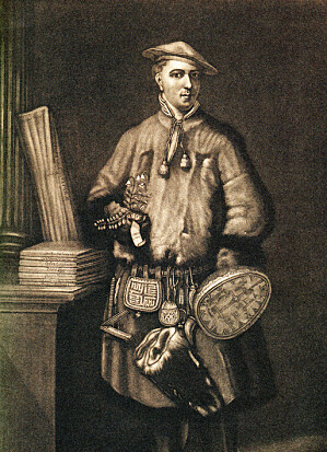 Linné i sin kuriøse samedrakt, malt av Michael Hoffman i 1735. Gjengitt fra Broberg: Mannen som ordnade naturen. Linné i sin kuriøse samedrakt, malt av Michael Hoffman i 1735. Gjengitt fra Broberg: Mannen som ordnade naturen.