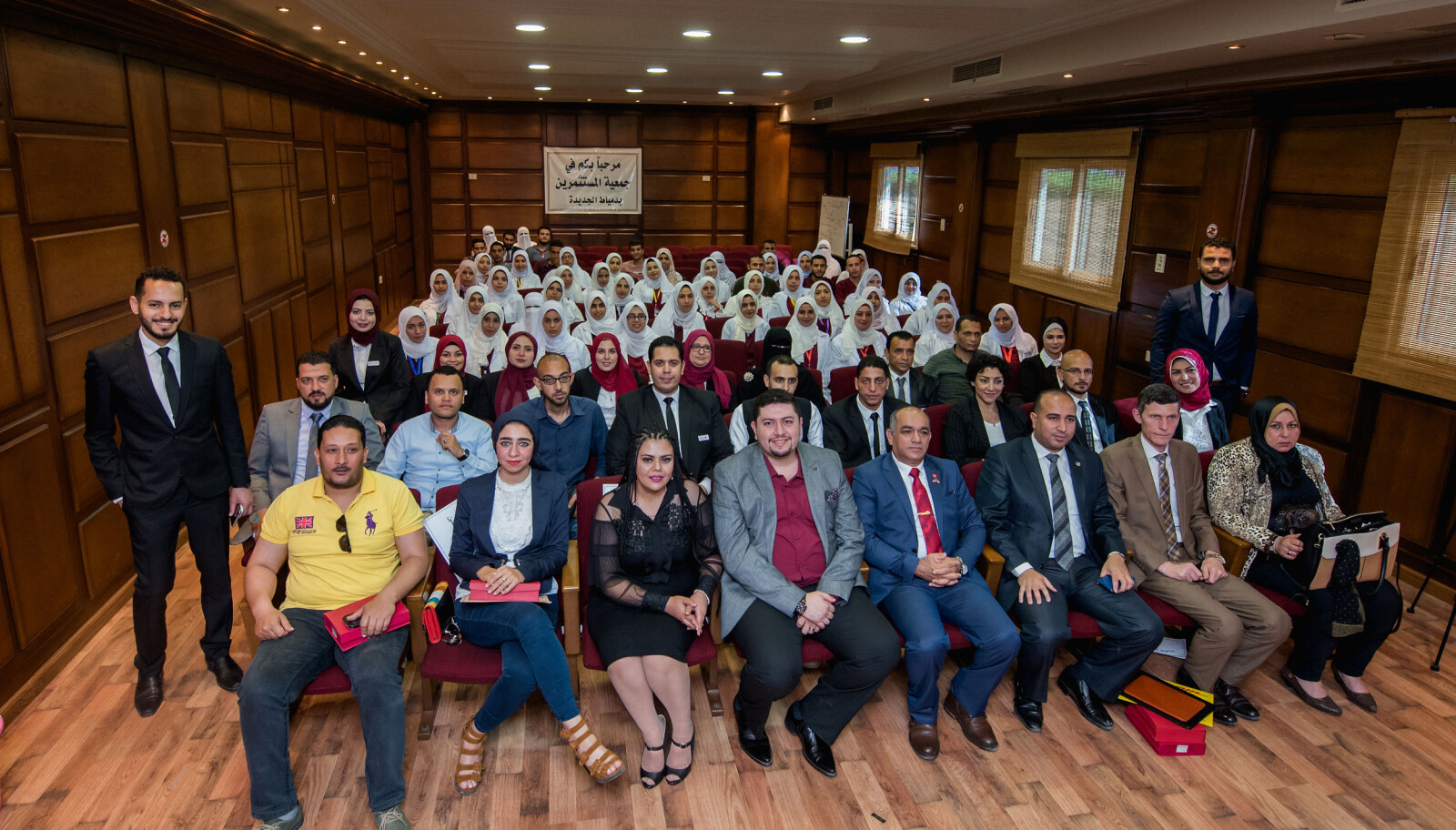 In the front row, in front of staff and students at Horus Academy, sits Aihan Jaf in a blue suit. The academy brought in its own photographer for the occasion. In the front row, in front of staff and students at Horus Academy, sits Aihan Jaf in a blue suit. The academy brought in its own photographer for the occasion.