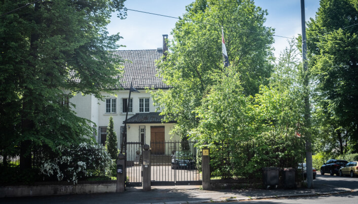 Hit, hos Egypts ambassade i Oslo, har man flere ganger fått besøk av de to mennene Khrono har omtalt. Hit, hos Egypts ambassade i Oslo, har man flere ganger fått besøk av de to mennene Khrono har omtalt.