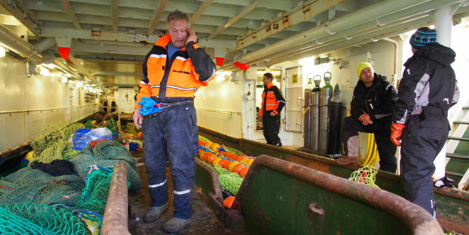 UiT Norges arktiske universitet har fått tildelt et senter for forskningsdrevet innovasjon som jobber med marin plastforurensing. Her førsteamanuensis Roger B. Larsen.