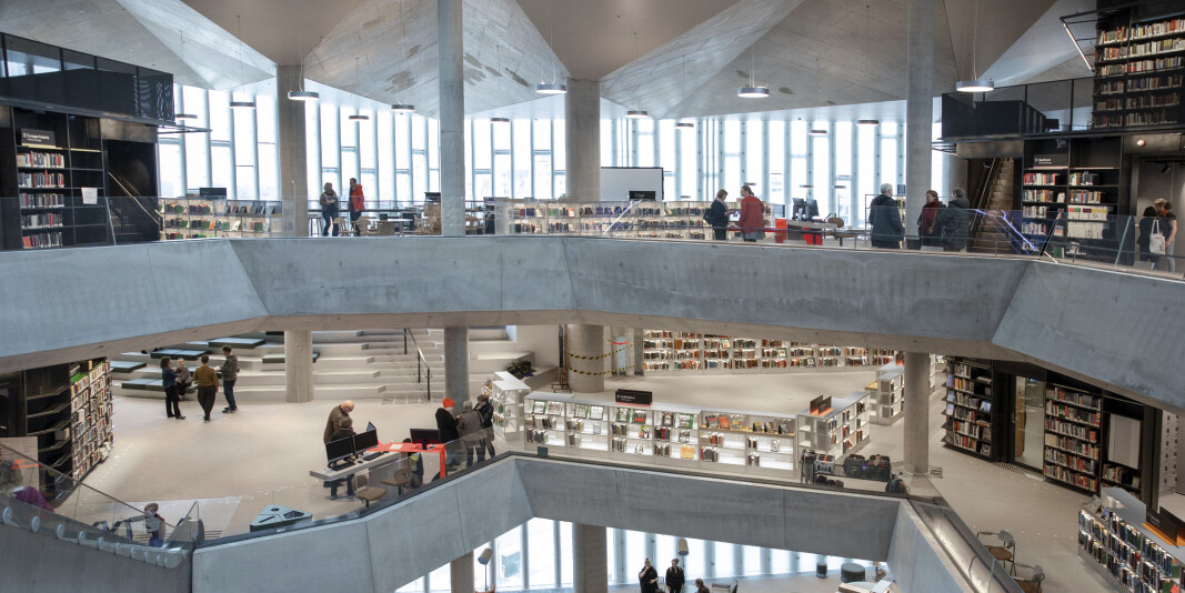Slik der det nye hovedbiblioteket i Oslo ut inni. Slik der det nye hovedbiblioteket i Oslo ut inni.