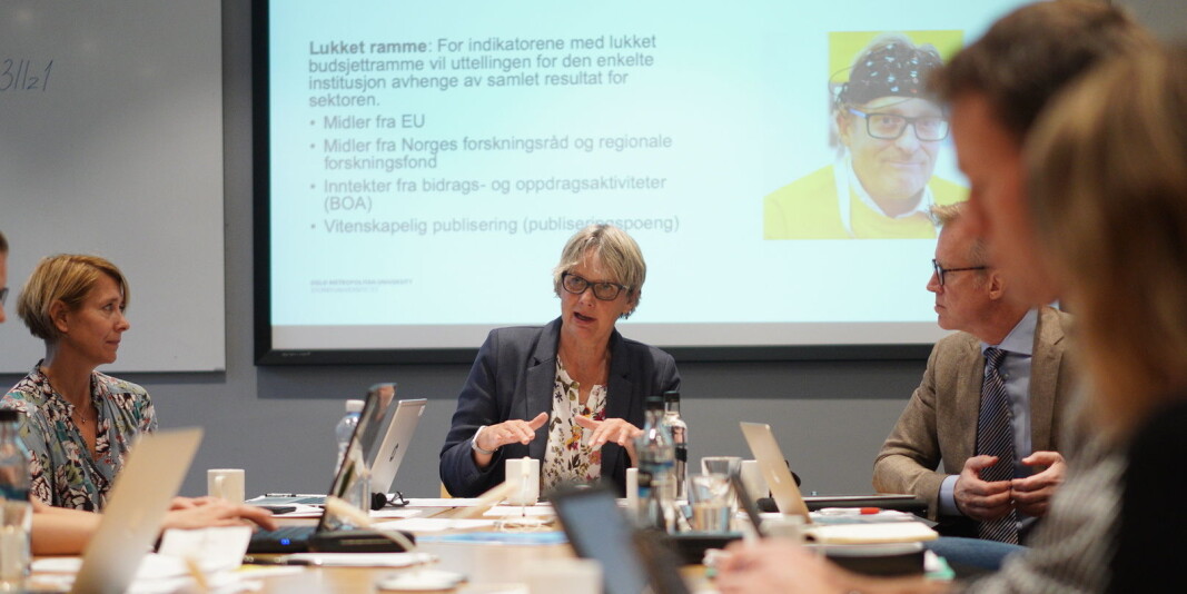 Styret ved OsloMet er bekymret for at antallet disputaser er halvert i første tertial, sammenlignet med samme periode i fjor. Her fra et tidligere styremøte. Styret ved OsloMet er bekymret for at antallet disputaser er halvert i første tertial, sammenlignet med samme periode i fjor. Her fra et tidligere styremøte.