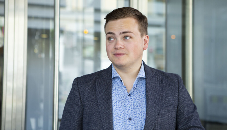 Andreas Trohjell. leder i Norsk studentorganisasjon.