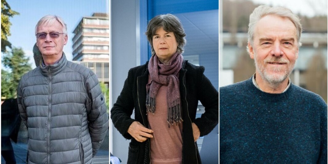 Knut W. Ruyter (t.v.), Trine B. Haugen og Geir Skeie er vitenskapsombud ved henholdsvis Universitetet i Oslo, OsloMet og Universitetet i Stavanger. Knut W. Ruyter (t.v.), Trine B. Haugen og Geir Skeie er vitenskapsombud ved henholdsvis Universitetet i Oslo, OsloMet og Universitetet i Stavanger.