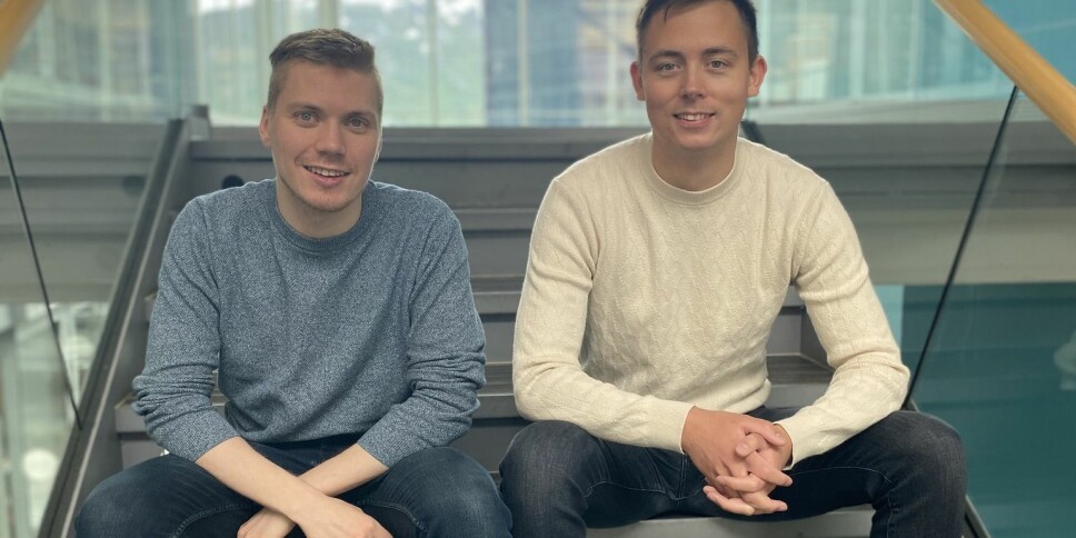 Gründerduoen Frode Opdahl (til venstre) og Anders Rapp våger å tenke stort, og legger ikke skjul på at de satser hardt.