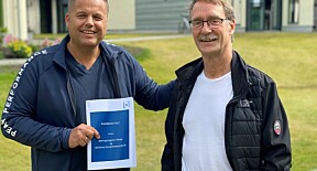 Stig Hansen i Næringshagene sammen med Morten Solheim ved BI. Stig Hansen i Næringshagene sammen med Morten Solheim ved BI.