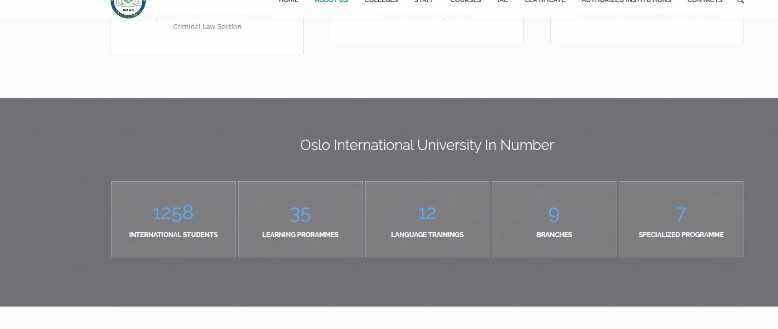 1258 studenter var status for universitetet, ifølge egne nettsider