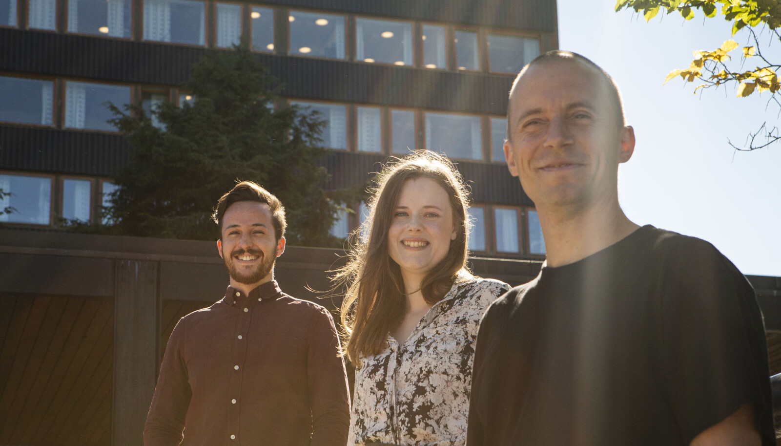 Tre av fire prisvinnerne f.v. Christian Andres Palacios Haugestad, Anja Duun Skauge og Mats Haraldsen. Tre av fire prisvinnerne f.v. Christian Andres Palacios Haugestad, Anja Duun Skauge og Mats Haraldsen.