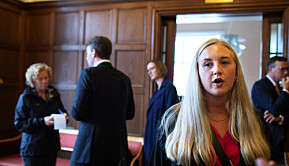 Statsråd Henrik Asheim møtte studentar i Bergen for å høyra deira røynsler frå koronautbrotet. Her Lise-May Sæle frå NHH. Statsråd Henrik Asheim møtte studentar i Bergen for å høyra deira røynsler frå koronautbrotet. Her Lise-May Sæle frå NHH.