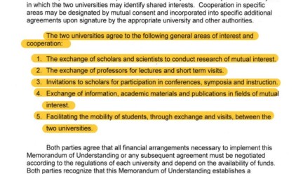 Dette ble universitetene enige om. Dette ble universitetene enige om.