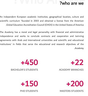 Slik beskriver Aalborg Academy seg på nettsidene. Slik beskriver Aalborg Academy seg på nettsidene.