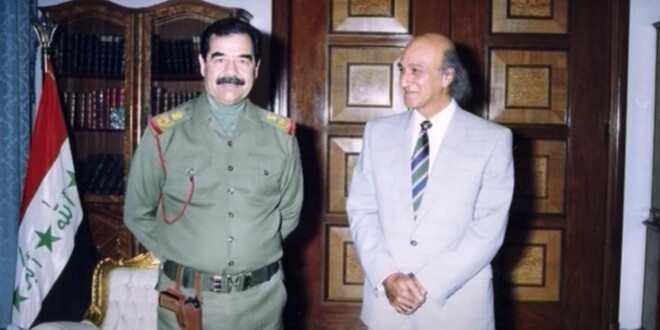 Saddam Hussein og hans tidligere lege, Ala Hussein Bashir.