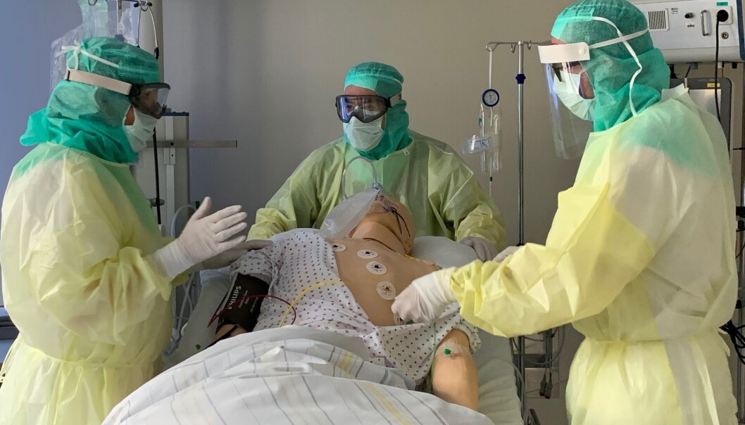 Simulering ved Sørlandet sykehus. Simulering ved Sørlandet sykehus.