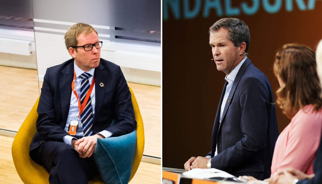 Håkon Haugli er direktør i Innovasjon Norge. John-Arne Røttingen er administrerende direktør i Forskningsrådet. Håkon Haugli er direktør i Innovasjon Norge. John-Arne Røttingen er administrerende direktør i Forskningsrådet.