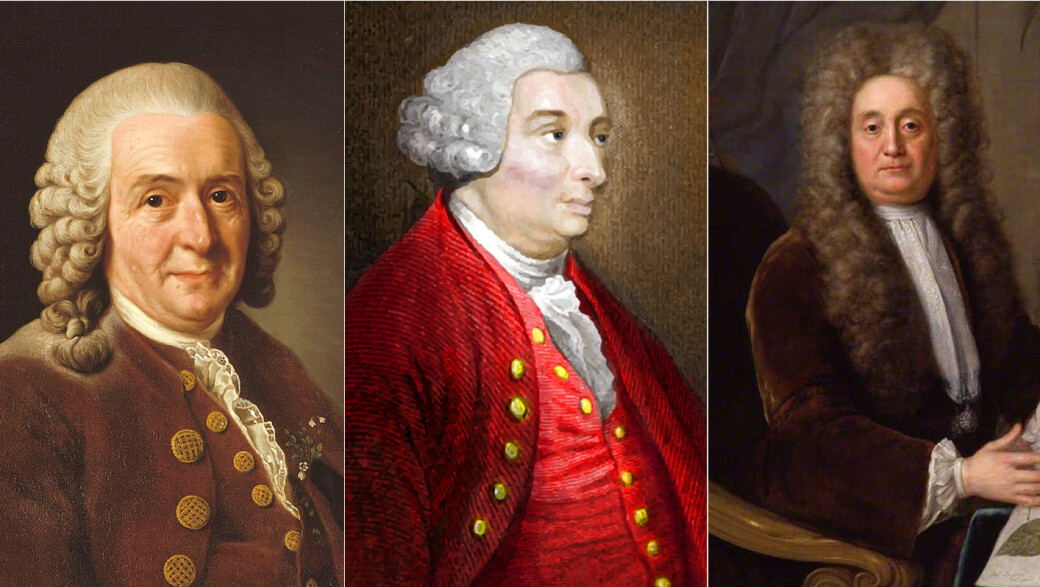 Dette er tre av mennene som er blitt trekt frem i debatten om rasisme, statuer og minneskermer. Fra venstre: Carl von Linné, David Hume og sir Hans Sloane. Dette er tre av mennene som er blitt trekt frem i debatten om rasisme, statuer og minneskermer. Fra venstre: Carl von Linné, David Hume og sir Hans Sloane.