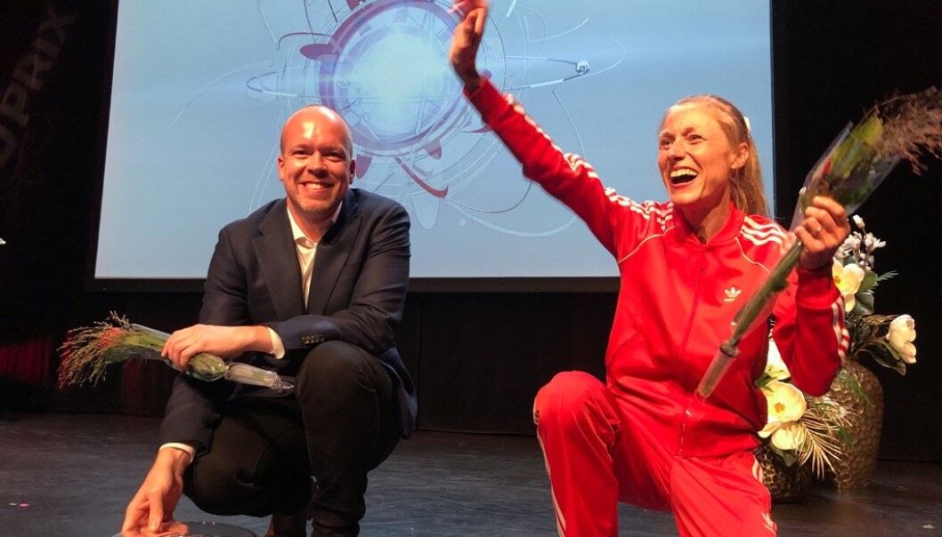 Finalister i Forsker Grand Prix fra Oslo: Arvid Nikolai Kildahl og Katrine Rolid. Finalister i Forsker Grand Prix fra Oslo: Arvid Nikolai Kildahl og Katrine Rolid.