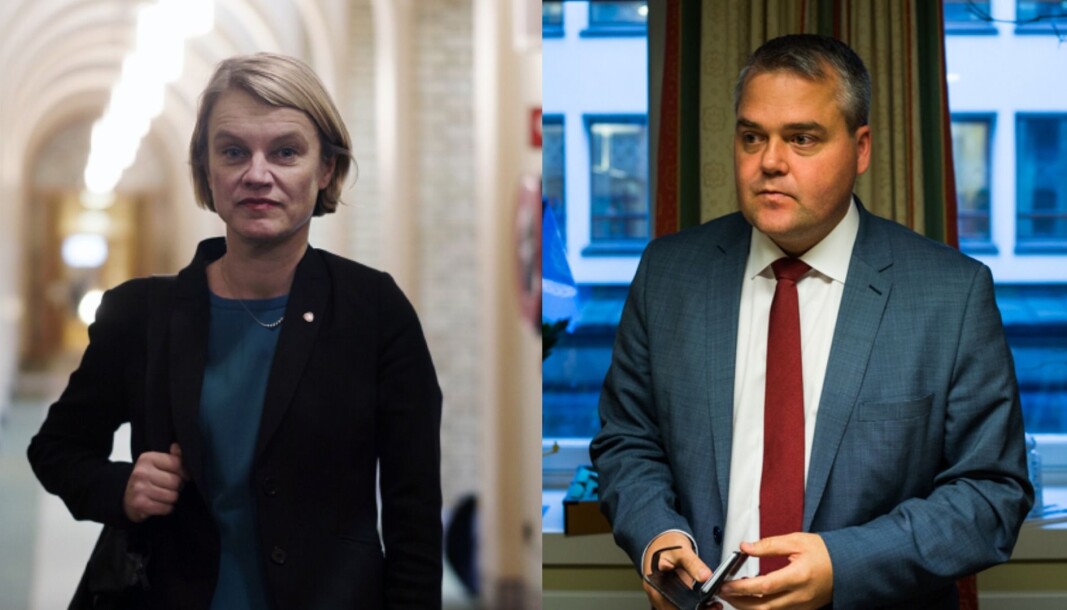 Arbeiderpartiets talsperson for forskning- og høyere utdanning, Nina Sandberg, og lederen av utdanning- og forskningskomiteen på Stortinget, Roy Steffensen (Frp), er negative til regjeringens klimakonkurranse. Arbeiderpartiets talsperson for forskning- og høyere utdanning, Nina Sandberg, og lederen av utdanning- og forskningskomiteen på Stortinget, Roy Steffensen (Frp), er negative til regjeringens klimakonkurranse.