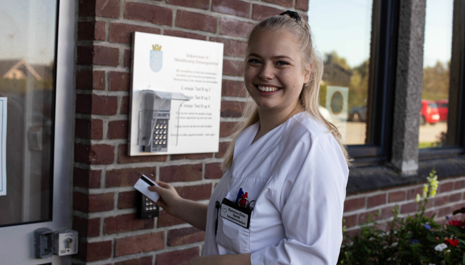 Sykepleiestudent Synniva Høivik ved Høgskulen p¨å Vestlandet har takket ja til stipendet fra Haugesund kommune.