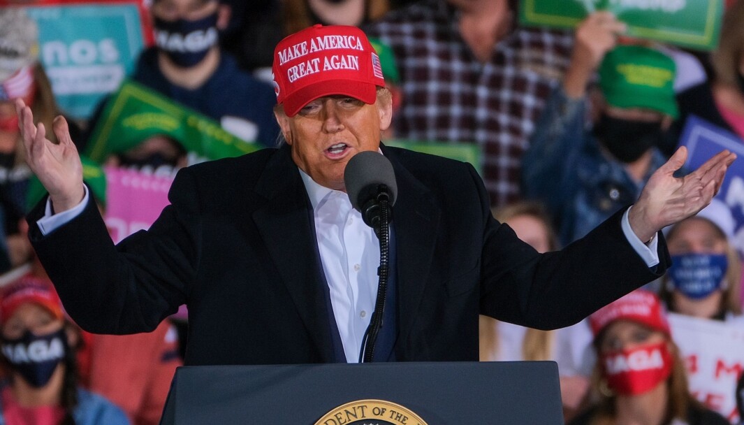 Donald Trump under et valgmøte i Des Moines, Iowa, onsdag denne uka. Donald Trump under et valgmøte i Des Moines, Iowa, onsdag denne uka.