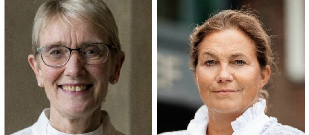 Rektor ved NTNU Anne Borg og konsernsjef i Sintef Alexandra Bech Gjørv