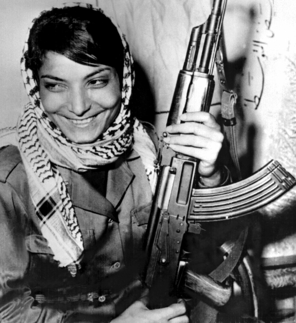 Leila Khaled i 1969, året da hun deltok i den første flykapringen.