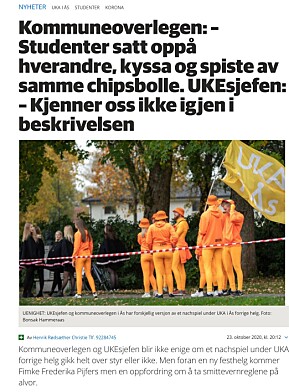 Kommuneoverlegen i Ås og studentene kranglet i lokalavisa. Kommuneoverlegen i Ås og studentene kranglet i lokalavisa.