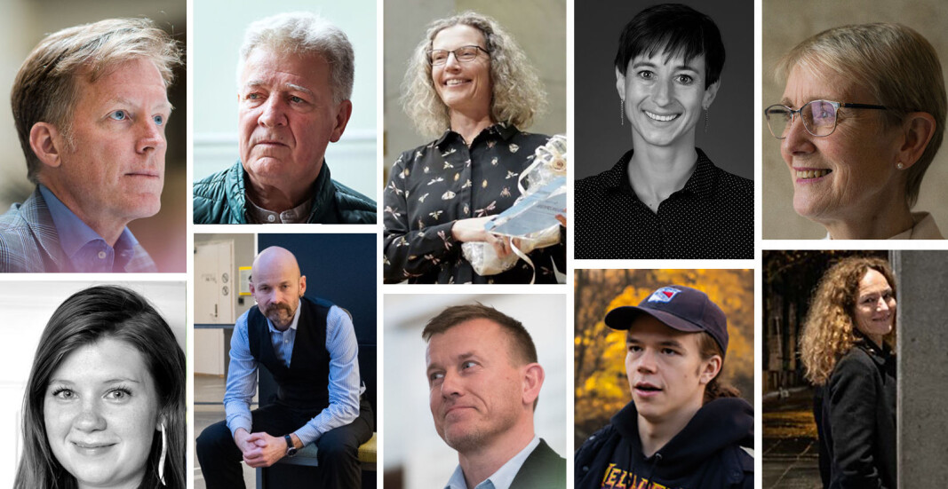 Noen av de som er foreslått til Årets navn i akademia: (fra øverst til venstre): Curt Rice, Svein Larsen, Anne Sverdrup-Thygeson, Ingunn Ikdahl, Anne Borg , Sofie Høgestøl, Aksel Tjora, Svenn-Erik Mamelund, Vebjørn Pedersen og Camilla Stoltenberg. Noen av de som er foreslått til Årets navn i akademia: (fra øverst til venstre): Curt Rice, Svein Larsen, Anne Sverdrup-Thygeson, Ingunn Ikdahl, Anne Borg , Sofie Høgestøl, Aksel Tjora, Svenn-Erik Mamelund, Vebjørn Pedersen og Camilla Stoltenberg.