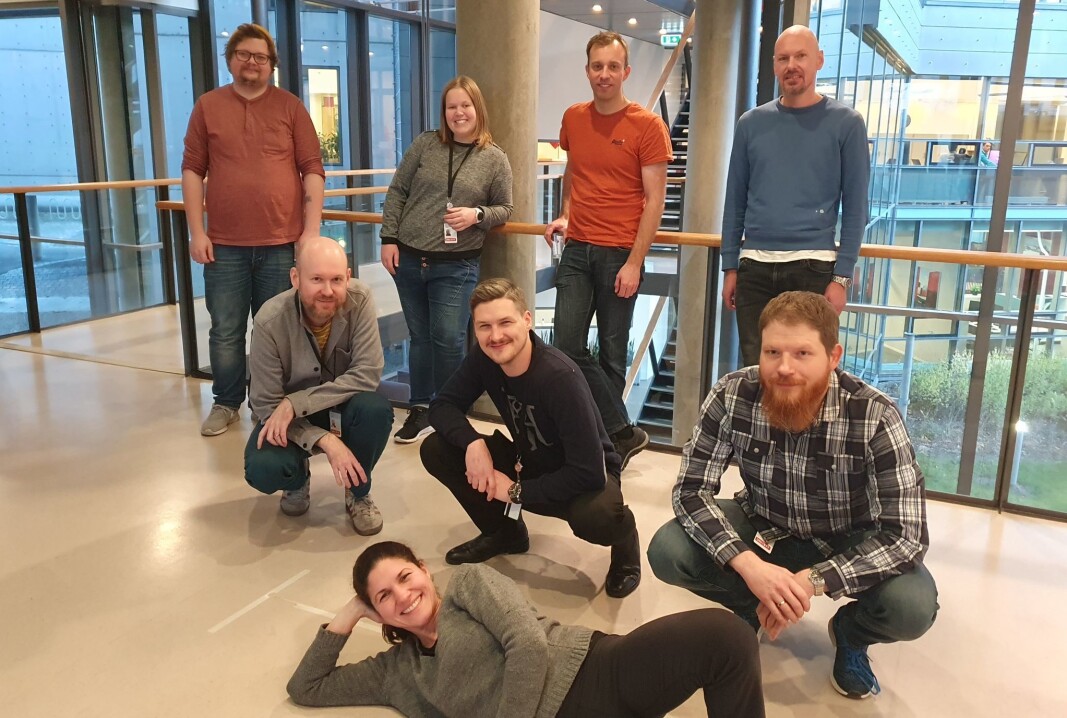Deler av Team Feide oppe fra venstre: Emil Henry Flakk, Linn Cathrine Aalberg, Einar Lillebrygfjeld, Lars Kviteng. Midten: Morten Knutsen, Aksel Morris Bjørnø, Morten Brekkevold. Foran: Maria Luces Barreat Deler av Team Feide oppe fra venstre: Emil Henry Flakk, Linn Cathrine Aalberg, Einar Lillebrygfjeld, Lars Kviteng. Midten: Morten Knutsen, Aksel Morris Bjørnø, Morten Brekkevold. Foran: Maria Luces Barreat