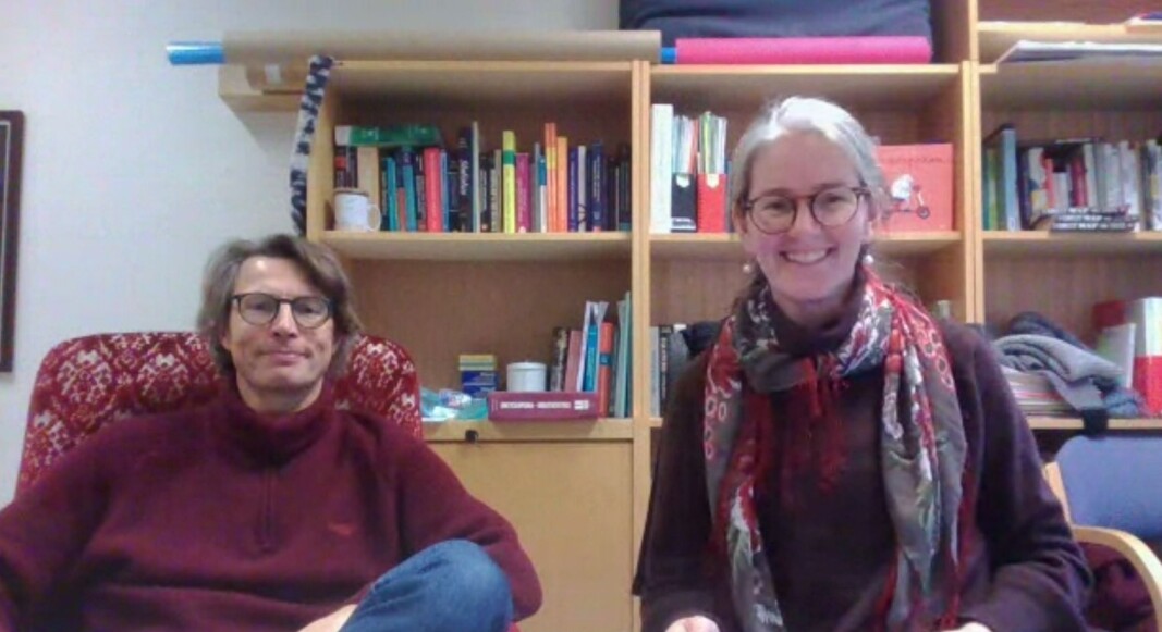 Førsteamanuensis Jon Olav Vik og førsteamanuensis Kathrine Frey Frøslie ved NMBU. Førsteamanuensis Jon Olav Vik og førsteamanuensis Kathrine Frey Frøslie ved NMBU.