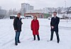 Tromsøs ordfører Gunnar Wilhelmsen (t.v.), rektor Anne Husebekk og universitetsdirektør Jørgen Fossland på den nye museumstomta i Tromsø sentrum. Tromsøs ordfører Gunnar Wilhelmsen (t.v.), rektor Anne Husebekk og universitetsdirektør Jørgen Fossland på den nye museumstomta i Tromsø sentrum.