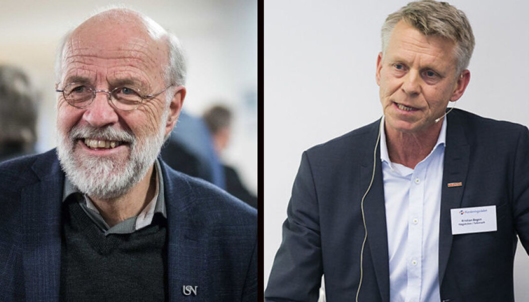 Det er inspirerende å lese Distriktsnæringsutvalget sin innstilling, og kunne konstatere at måten USN arbeider på er helt på linje med anbefalingene derfra, skriver Petter Aasen (t.v) pg Kristian Bogen. Det er inspirerende å lese Distriktsnæringsutvalget sin innstilling, og kunne konstatere at måten USN arbeider på er helt på linje med anbefalingene derfra, skriver Petter Aasen (t.v) pg Kristian Bogen.