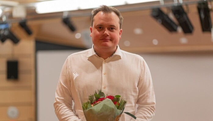 Ærespris for formidling til UiTs Jonas Stein. Ærespris for formidling til UiTs Jonas Stein.