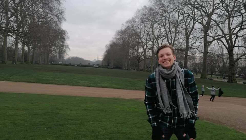 Det er god plass i Hyde Park om dagen. Mathias Ambjør er blant de siste norske studentene som er kommet til Storbritannia for å ta fatt på studier før Brexit formelt trer i kraft fra nyttår.