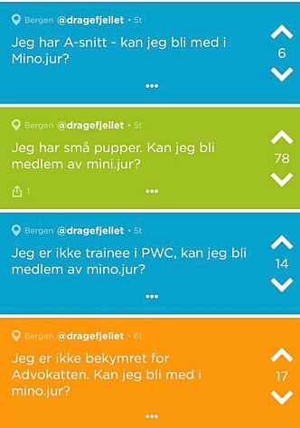 Skjermdump fra Jodel. Skjermdump fra Jodel.