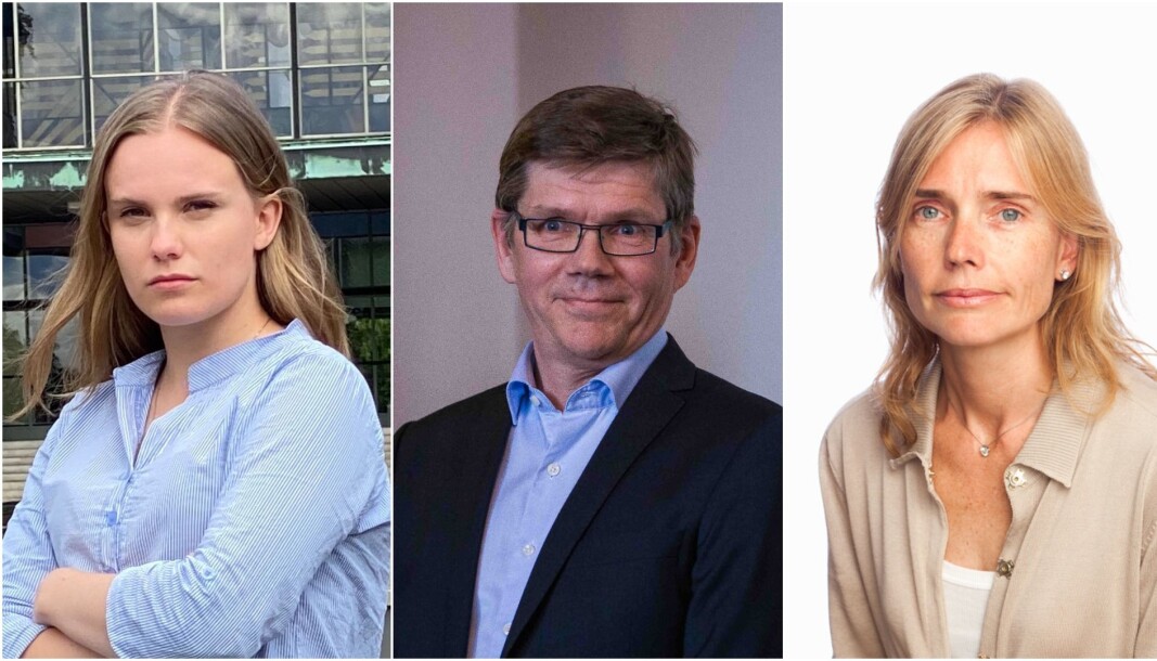 Studentparlamentsleder ved Universitetet i Oslo, Runa Fiske, rektor Svein Stølen og professor Karen Ulltveit-Moe lurer på om regjeringen har glemt de unge over 16 år. Studentparlamentsleder ved Universitetet i Oslo, Runa Fiske, rektor Svein Stølen og professor Karen Ulltveit-Moe lurer på om regjeringen har glemt de unge over 16 år.