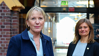 Rektorkandidat Margareth Hagen (t.v.) og prorektorkandidat Pinar Heggernes ved UiB. Rektorkandidat Margareth Hagen (t.v.) og prorektorkandidat Pinar Heggernes ved UiB.