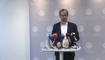 Byrådsleder Roger Valhammer informerte om den siste utviklingen i smittesituasjonen i Bergen kommune. Byrådsleder Roger Valhammer informerte om den siste utviklingen i smittesituasjonen i Bergen kommune.